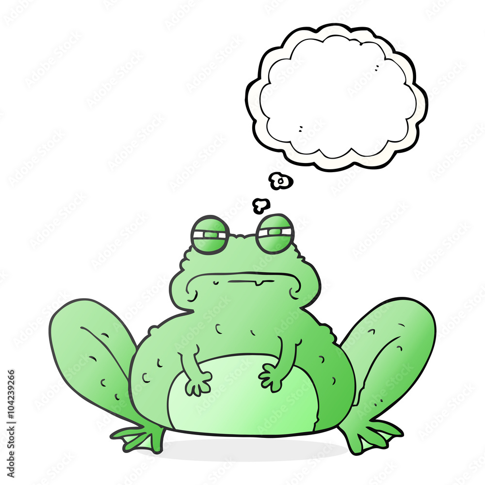 thought bubble cartoon frog thought bubble cartoon frog