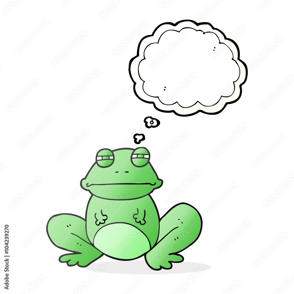 thought bubble cartoon frog thought bubble cartoon frog