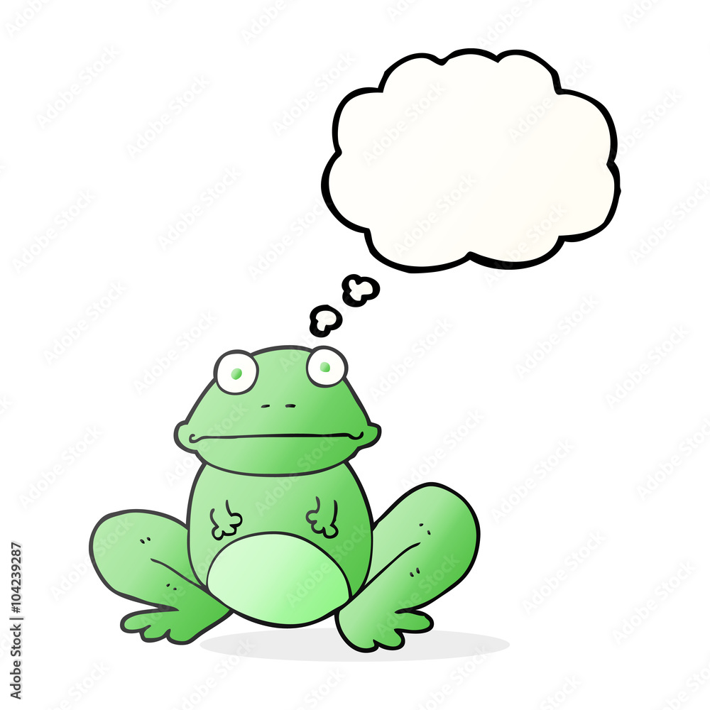 thought bubble cartoon frog thought bubble cartoon frog