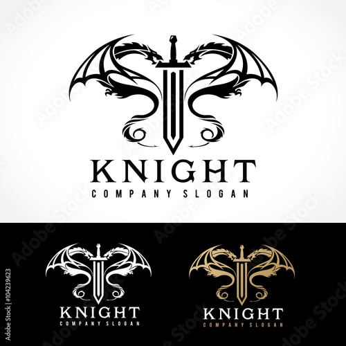 Dragon logo,Animal logo,tattoo,Vector Logo template