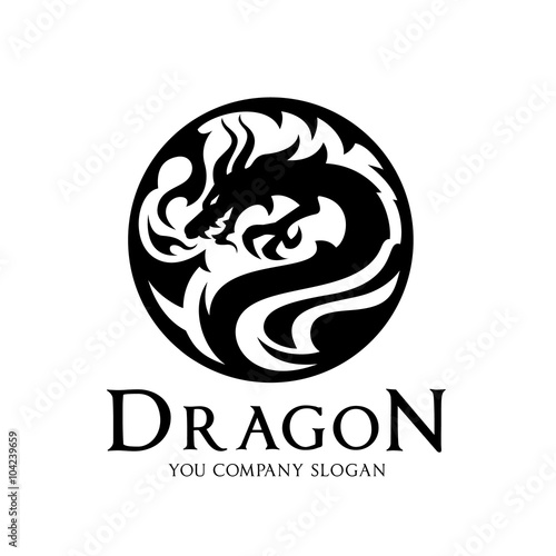 Dragon logo,Animal logo,tattoo,Vector Logo template