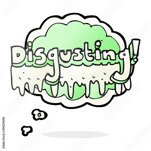 thought bubble cartoon disgusting symbol