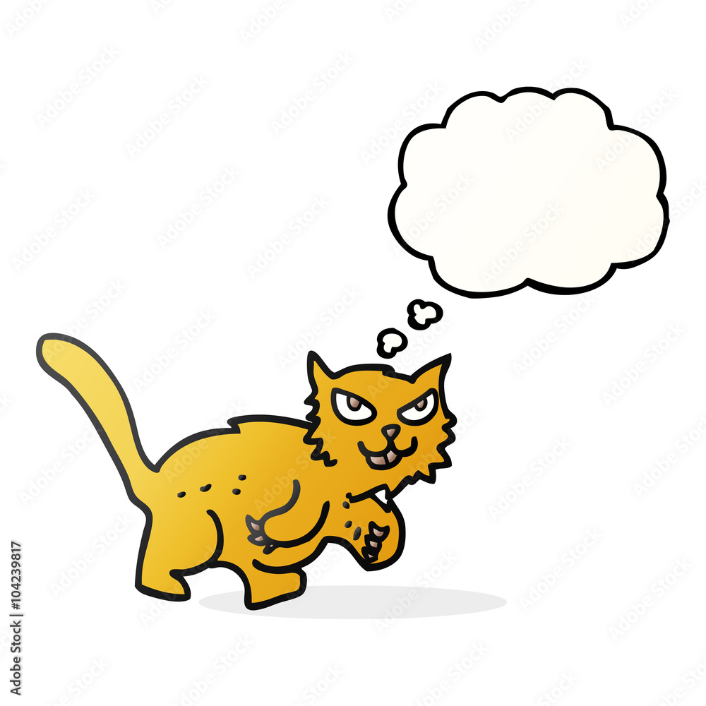 thought bubble cartoon cat thought bubble cartoon cat