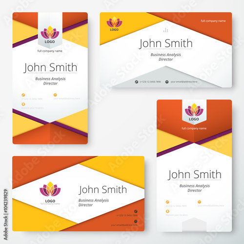 Abstract material business card style. vector illustration.