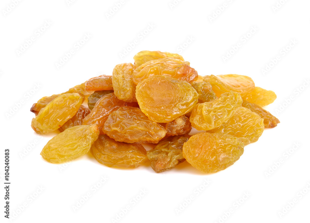 Heap of raisin on a white background Heap of raisin on a white background
