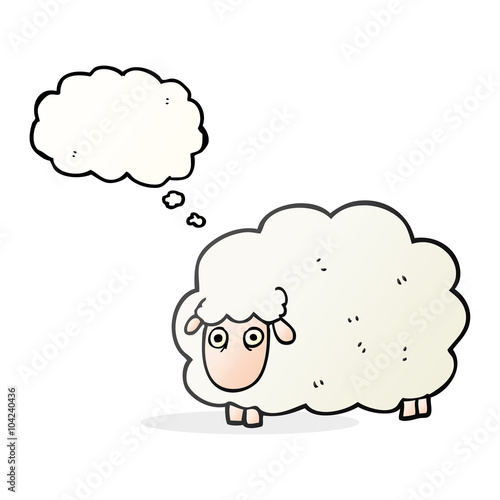 thought bubble cartoon farting sheep