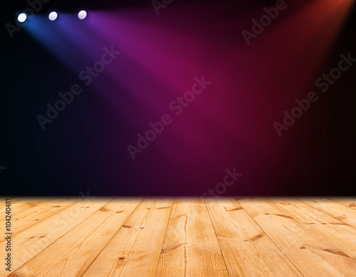 wood stage background