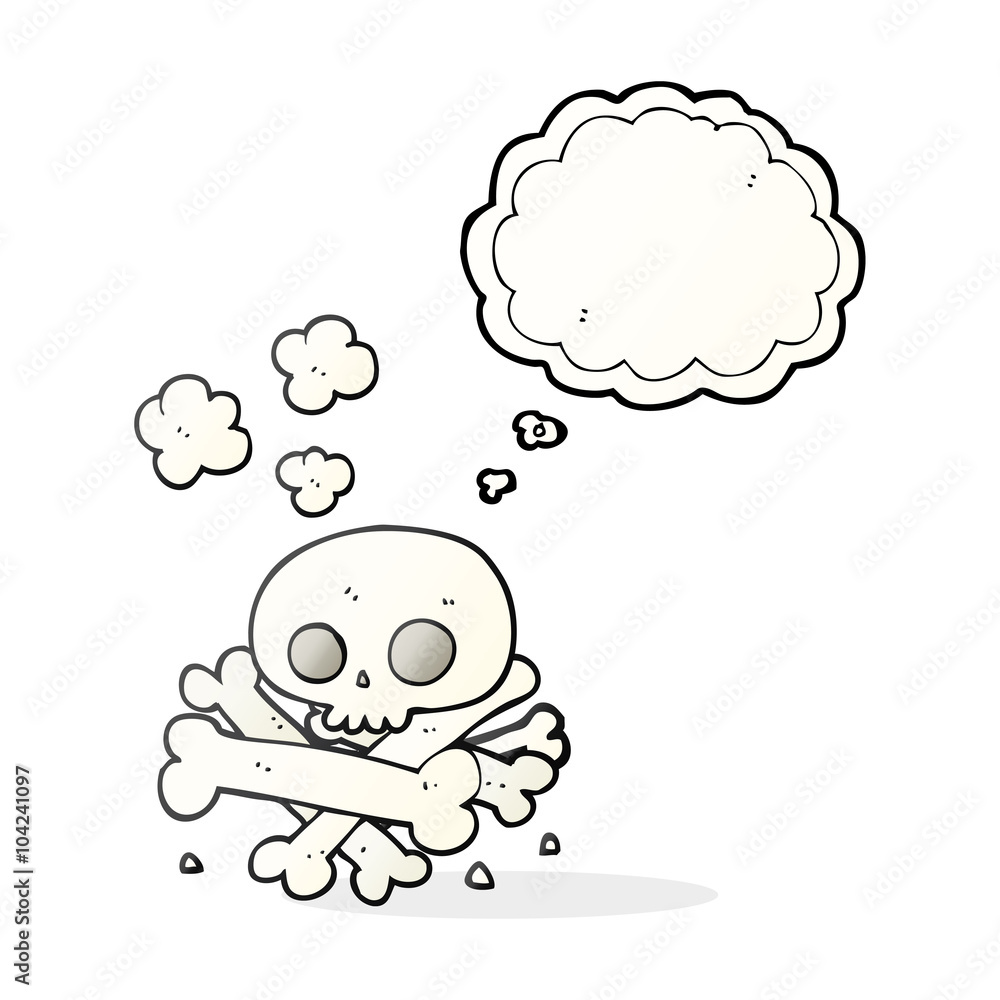 thought bubble cartoon pile of bones thought bubble cartoon pile of bones