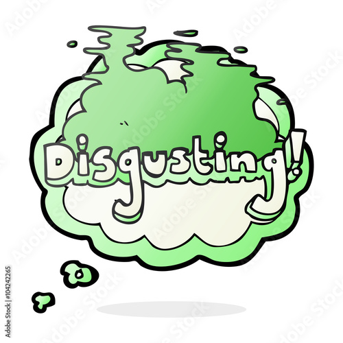 disgusting thought bubble cartoon