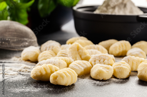 Photos Uncooked homemade gnocchi