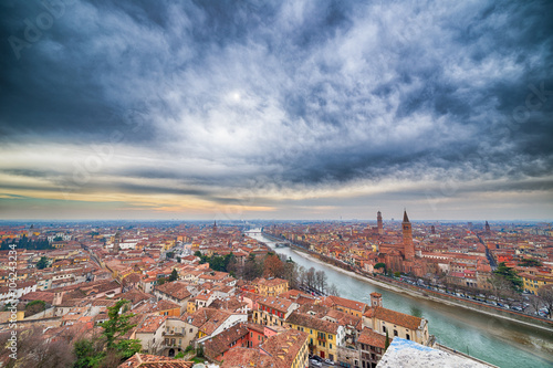 Roofs of Verona in Italy © Vivida Photo PC