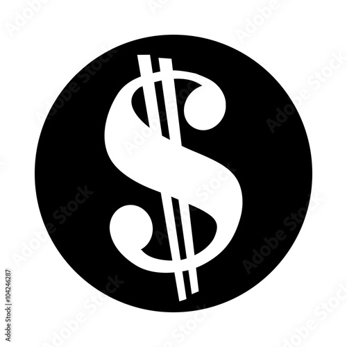 Dollar sign green vector