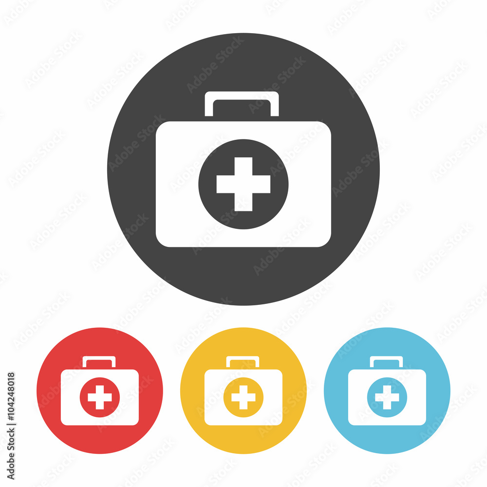 Obraz premium Medicine boxes icon