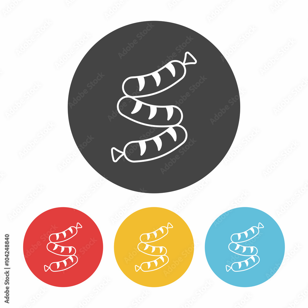 hot dog sausage icon hot dog sausage icon