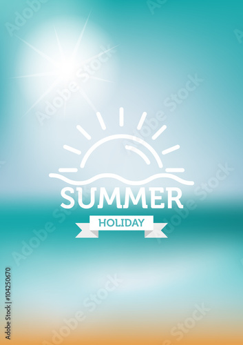 summer background with logo...