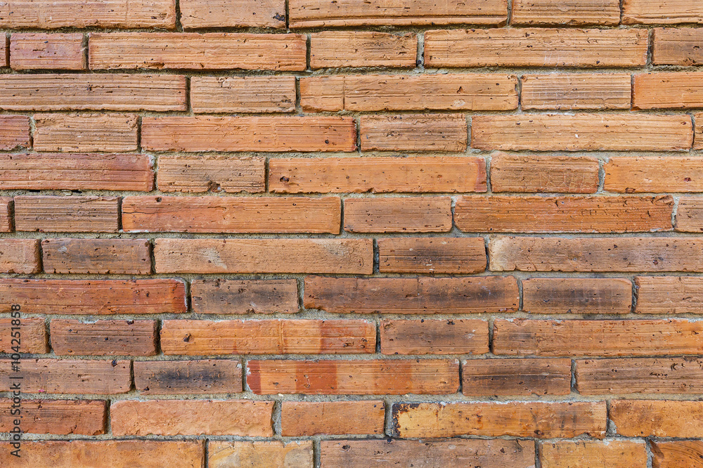 Old red brick wall Old red brick wall