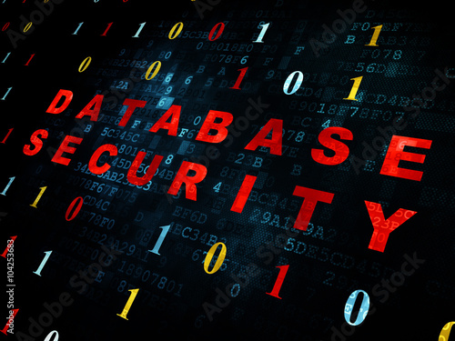 Programming concept: Database Security on Digital background