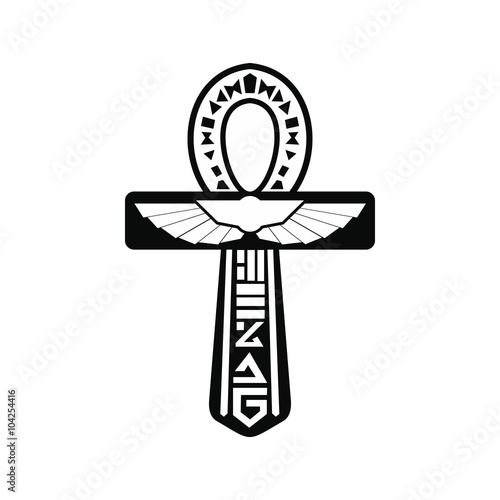 Ankh Egypt icon, simple style 