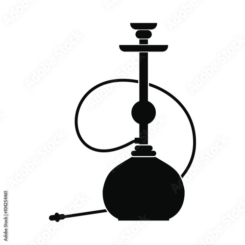 Hookah icon, simple style 