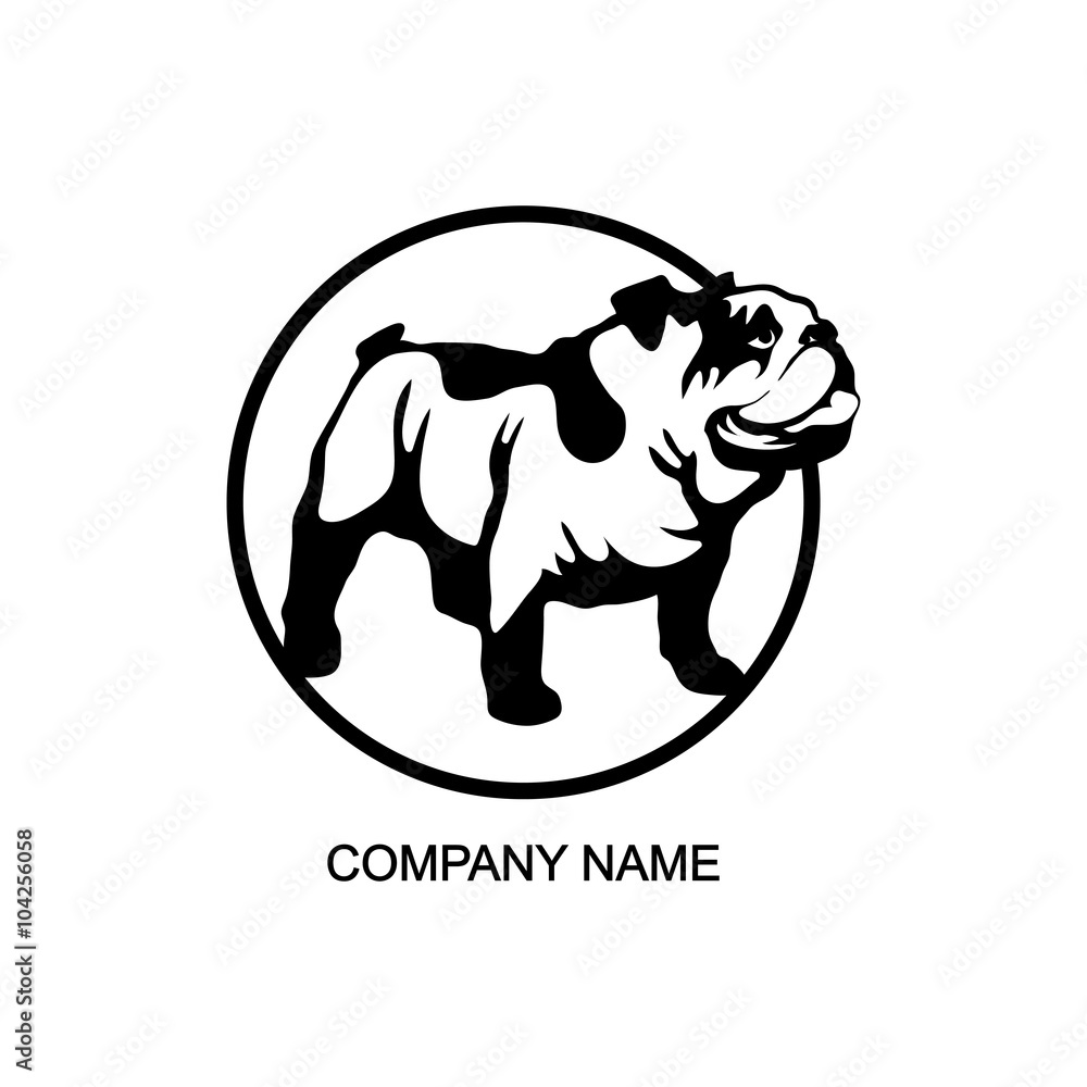 Obraz premium bulldog logo