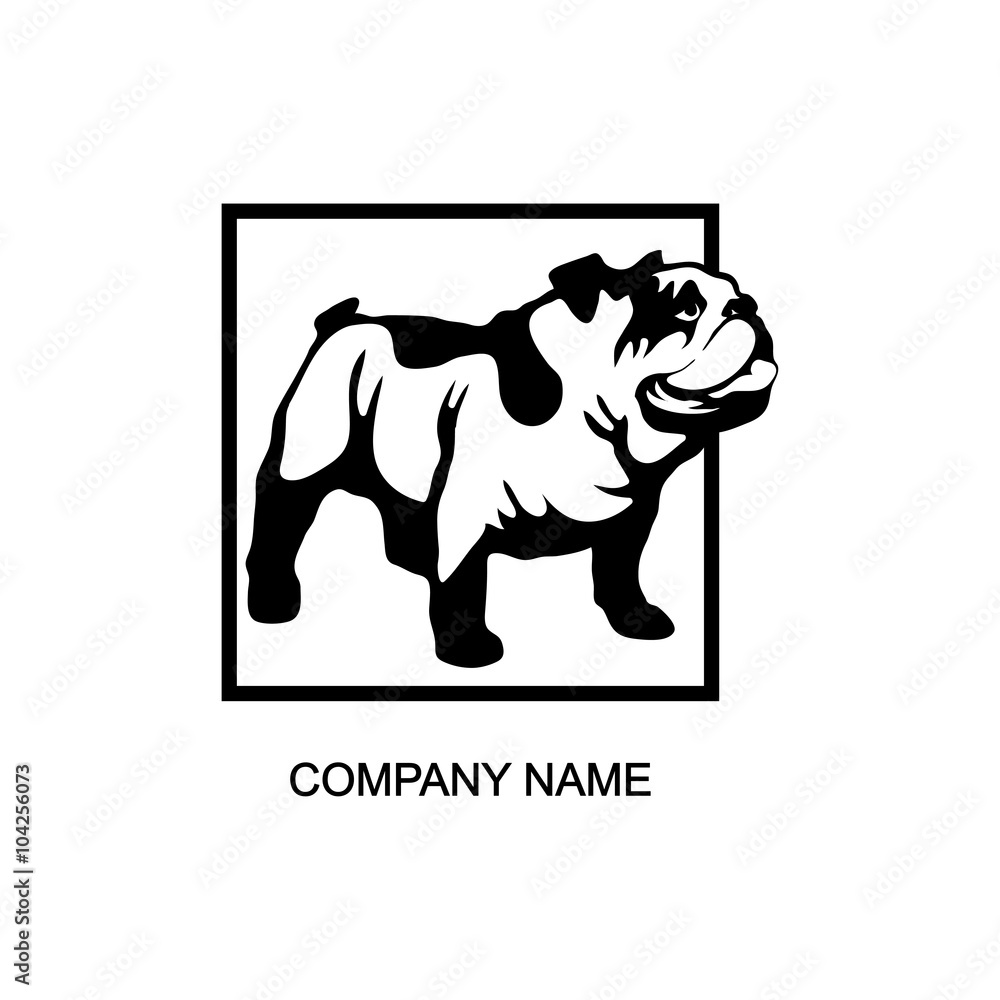 Obraz premium bulldog logo
