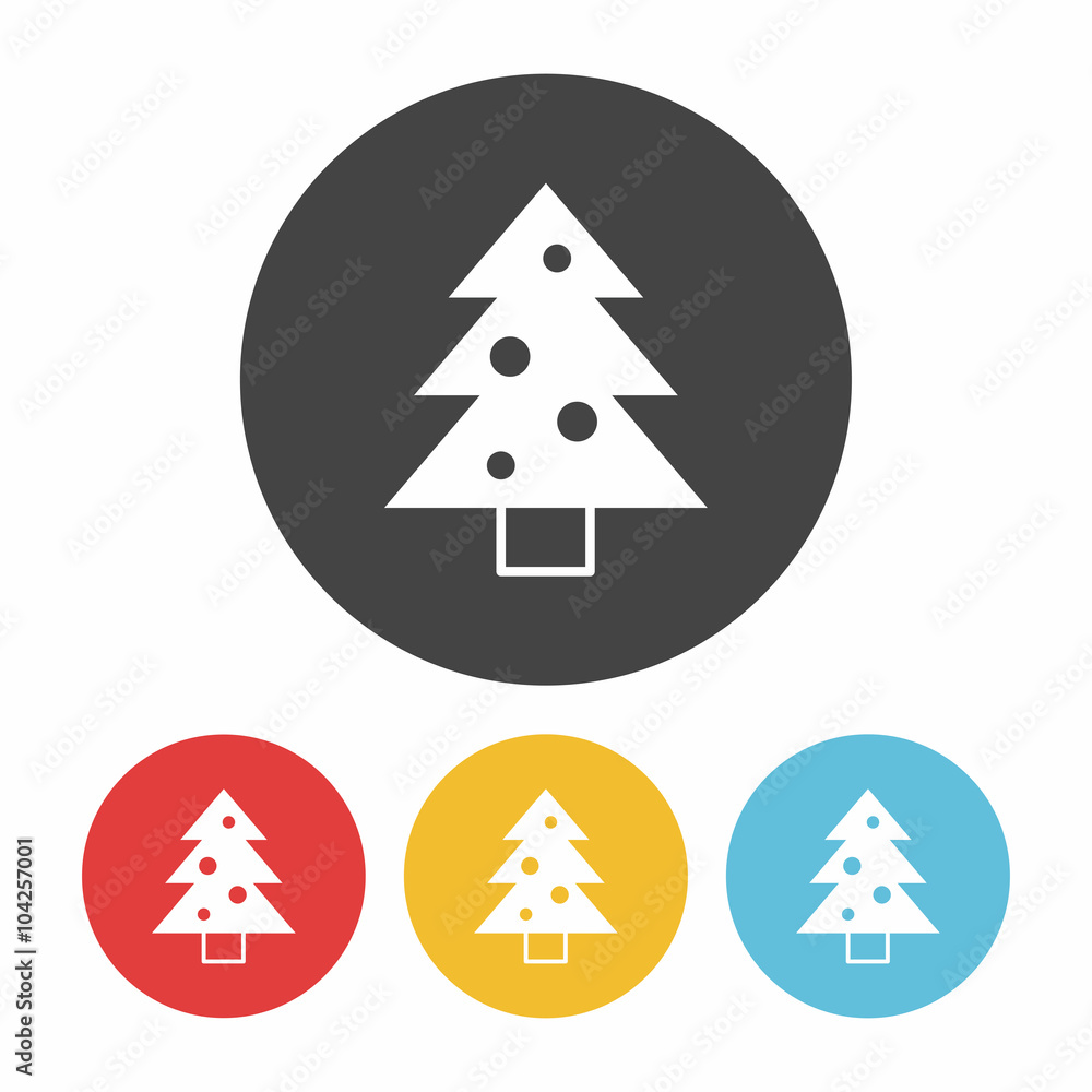 Obraz premium Christmas tree icon