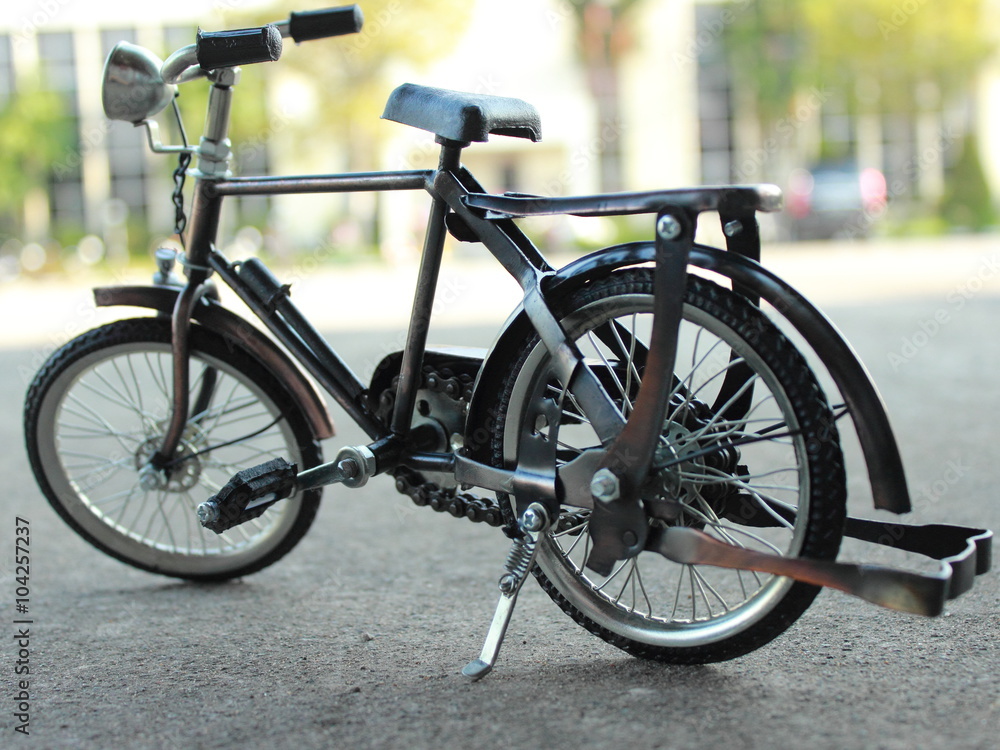 Fototapeta premium bicycles parked around the building