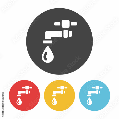 Environmental protection concept conserve water icon