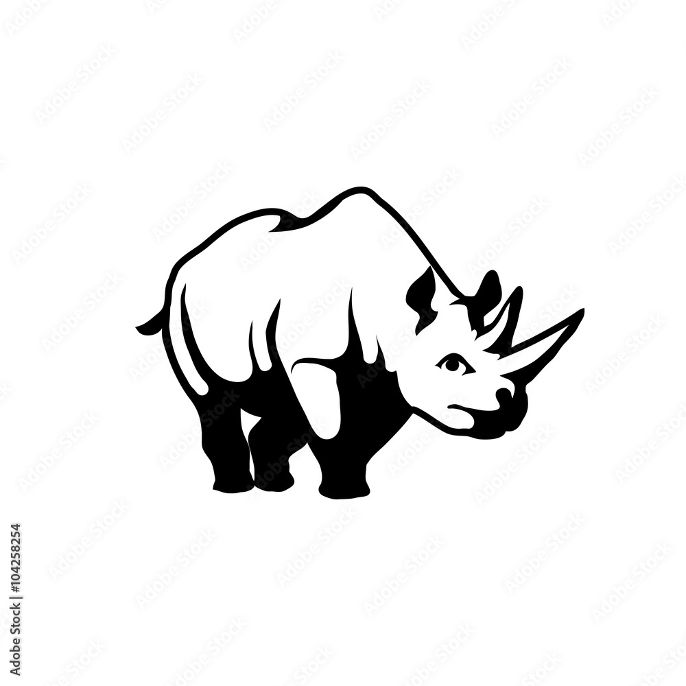 Obraz premium rhino logo