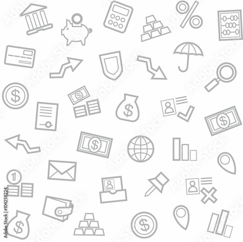 Background, Finance, money, Economics, seamless, white. 