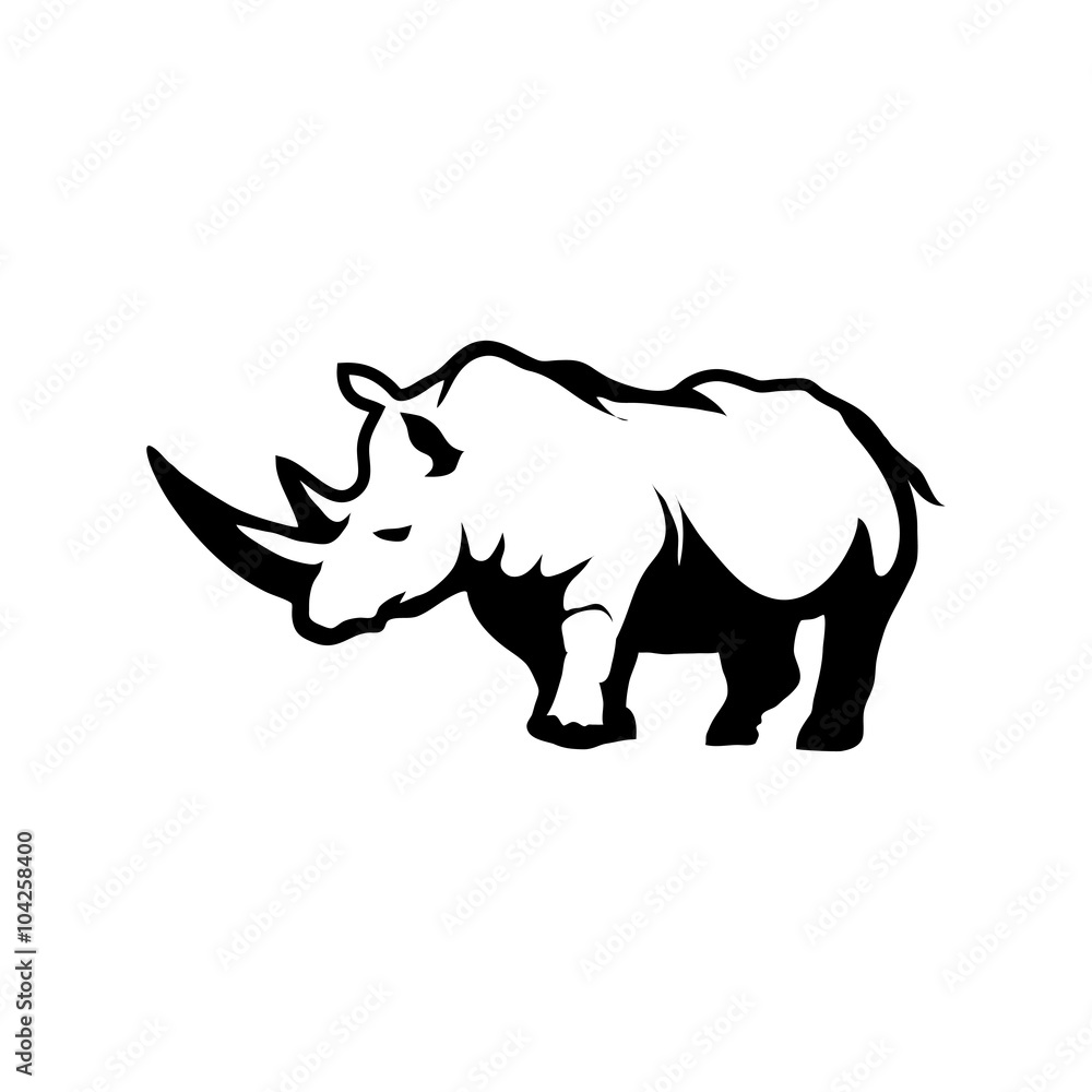 Fototapeta premium rhino logo