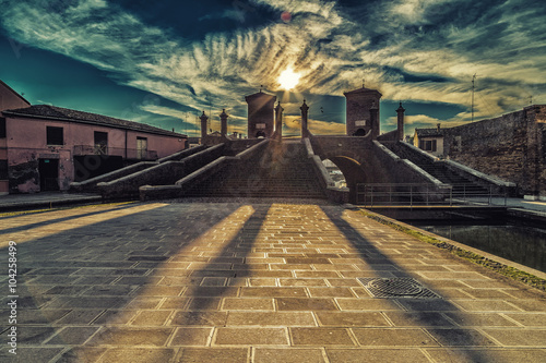 Trepponti bridge in Comacchio, the little Venice photo