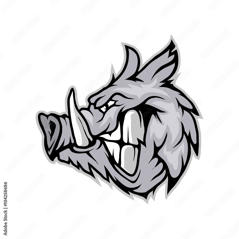 Fototapeta premium Boar logo