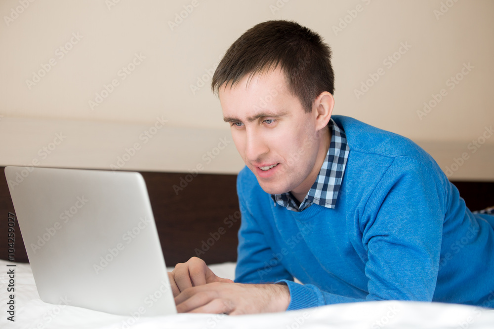 Relaxing with laptop Relaxing with laptop