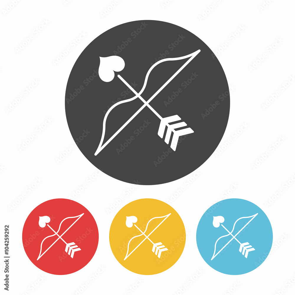 Cupid's arrow icon Cupid's arrow icon