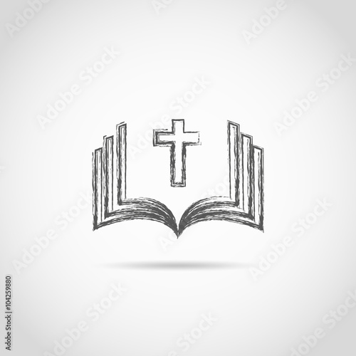 Bible Church logo. the name of the mission. Bible Society.