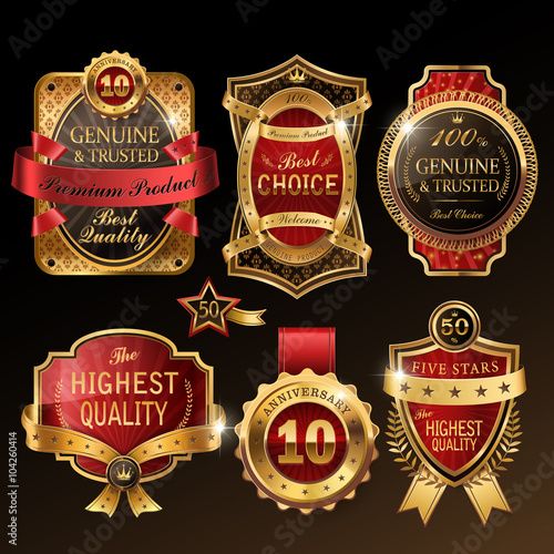 splendid golden premium labels collection