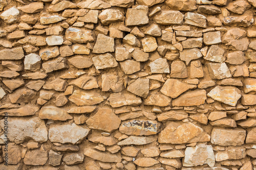 old wall of stones