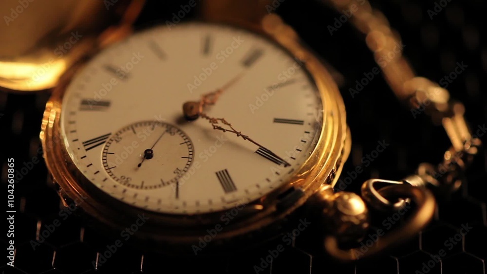 Stopped antique clock with chain Stopped antique clock with chain