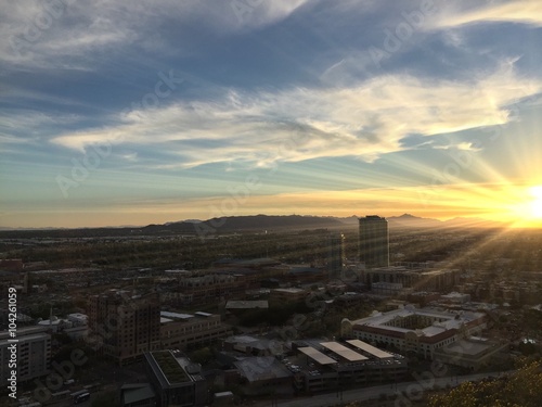 Sunset over Phoenix from Hayden Butte