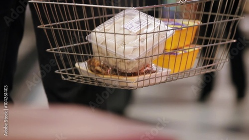 Semi-finished products in the shopping basket