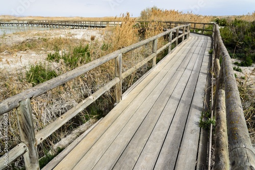 Wooden walkway in Spain