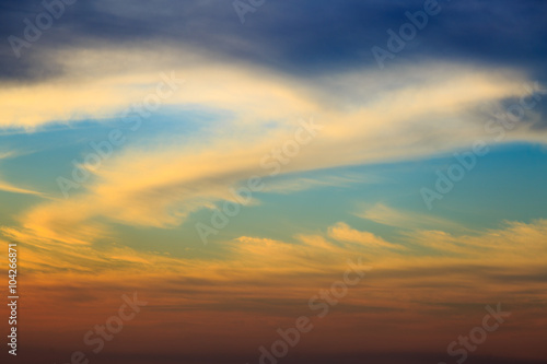Big golden sunset clouds © Vladimir Liverts
