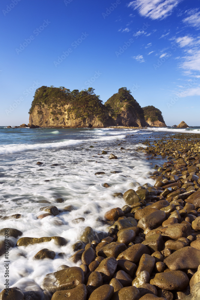 Rocky coast on the Izu Peninsula, Japan