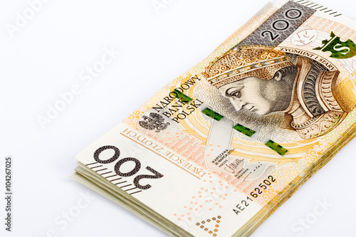 Obraz na płótnie Nowe 200 PLN w salonie
