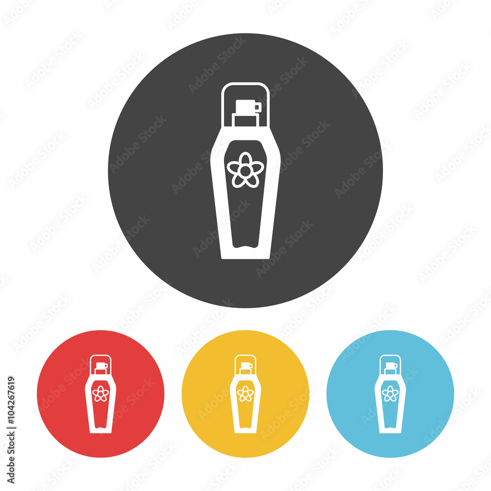 cosmetic bottles icon cosmetic bottles icon