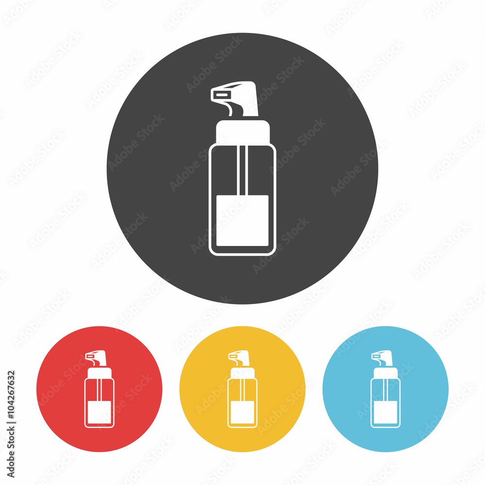 cosmetic bottles icon cosmetic bottles icon