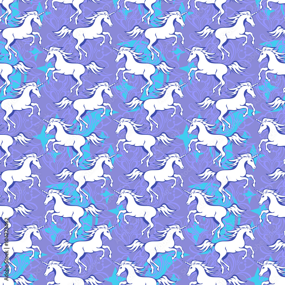 Fototapeta premium unicorn seamless pattern 2