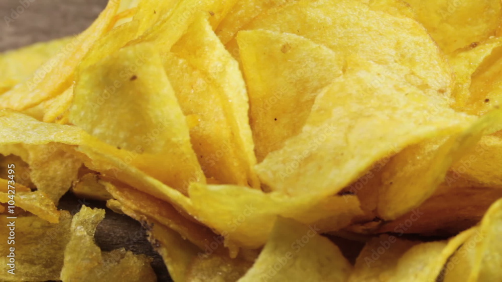 Potato Chips Rotating Potato Chips Rotating
