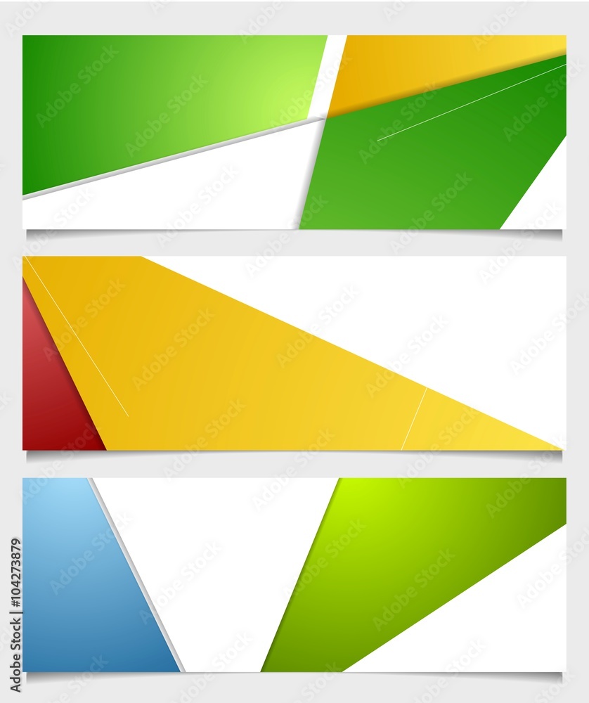 Abstract corporate minimal banners